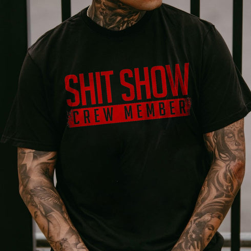 Men's **t Show Crew Member Printed T-shirt